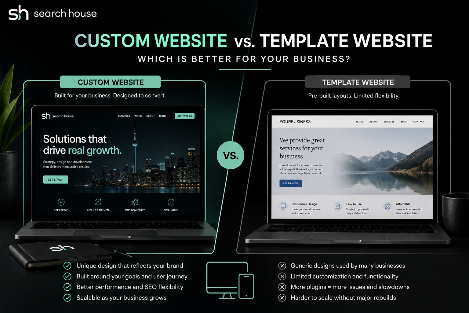 Custom Website vs. Template: Which Is Better for Your Business?